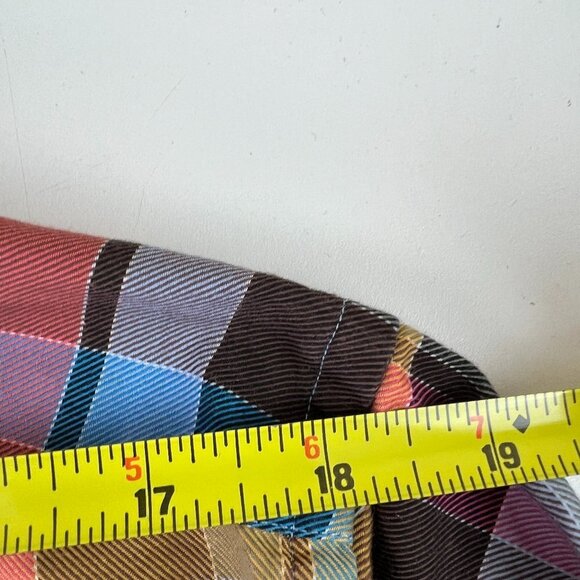 Blazer for Men Men’s Button Down Gingham  Plaid Shirt - Picture 9 of 10